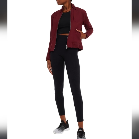 APL The Perfect Wool Bomber In Burgundy Size Small - Picture 5 of 10